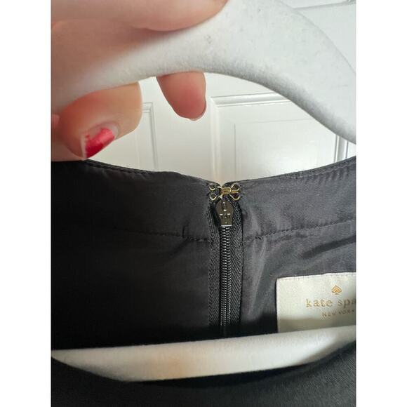 Kate Spade New York Black Jazz Things Up Fit and Flare Crepe Dress Womens 4 Midi - Picture 8 of 13